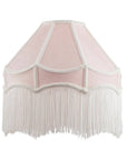 Traditional Victorian Empire 40cm Lamp Shade in Soft Pink with Tassels