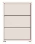 Alice Springs Bedside Cabinet – Sand Finish with 3 Drawers