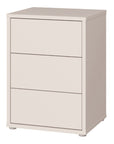 Alice Springs Bedside Cabinet – Sand Finish with 3 Drawers