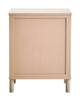 Loxley Taupe Reed 3 Drawers Bedside Table