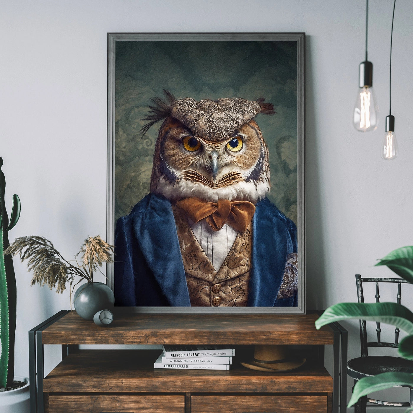 Owl Animal Portrait Print - INSIDE HOUSE
