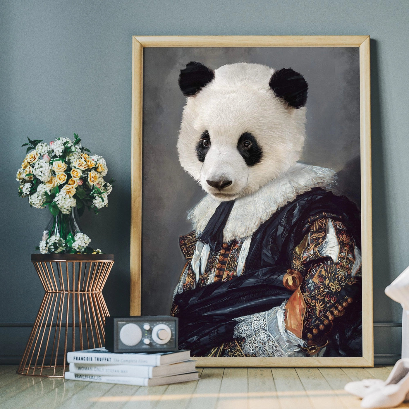 Cavalier Panda Portrait - INSIDE HOUSE