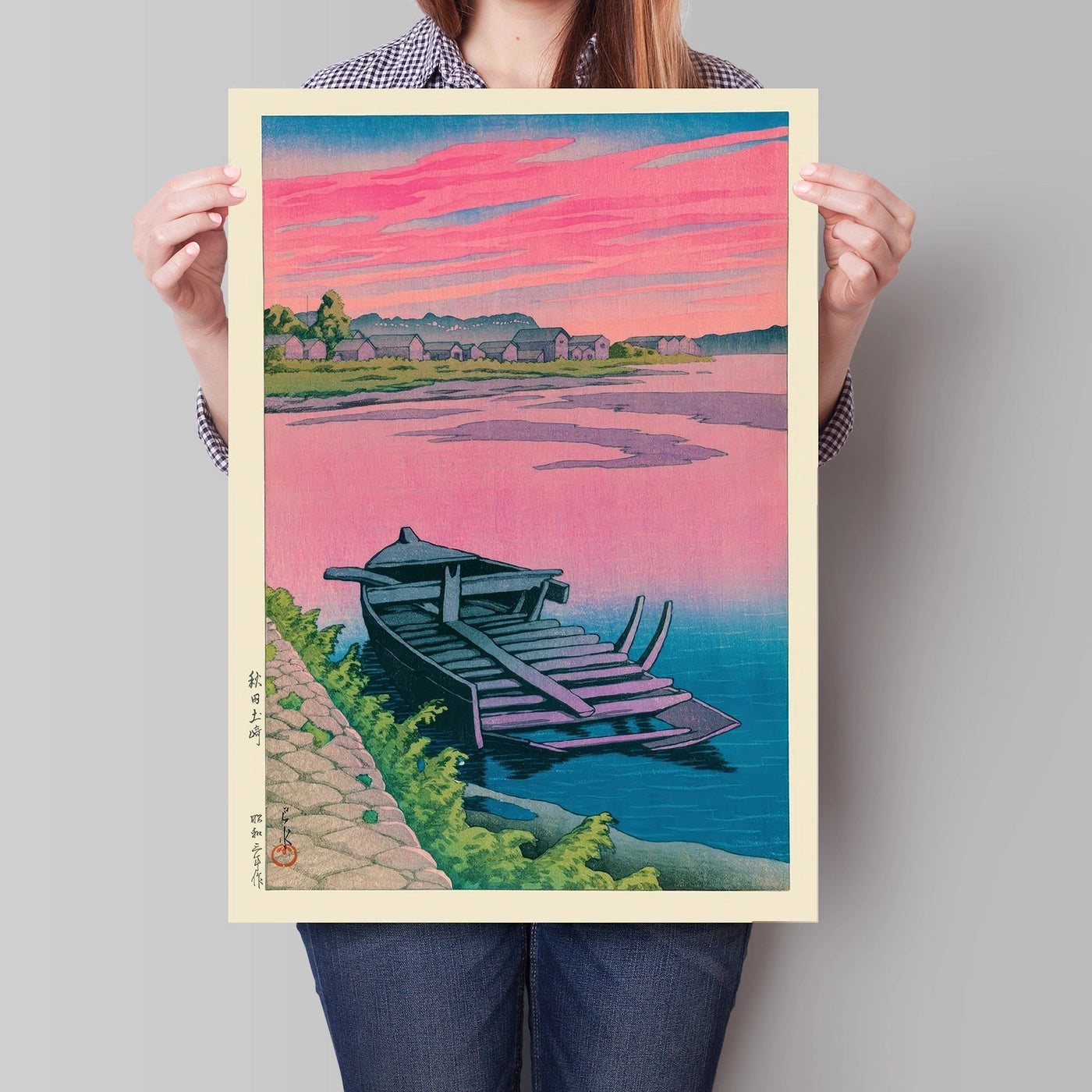 Akita Tsuchizaki By Kawase Hasui Japanese Print - INSIDE HOUSE