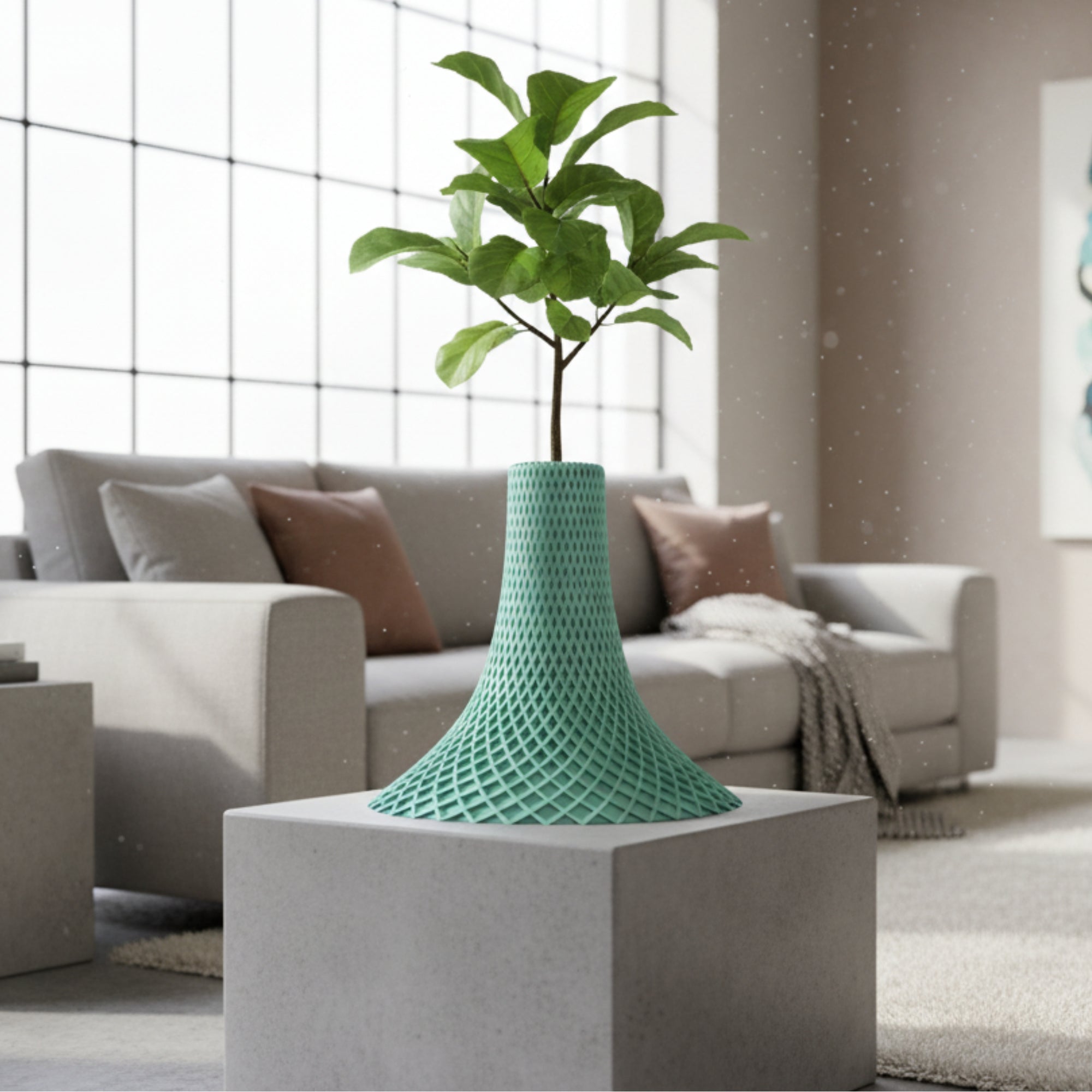 Rise Up Shaped Vase for Faux or Real Flowers / Planter - INSIDE HOUSE
