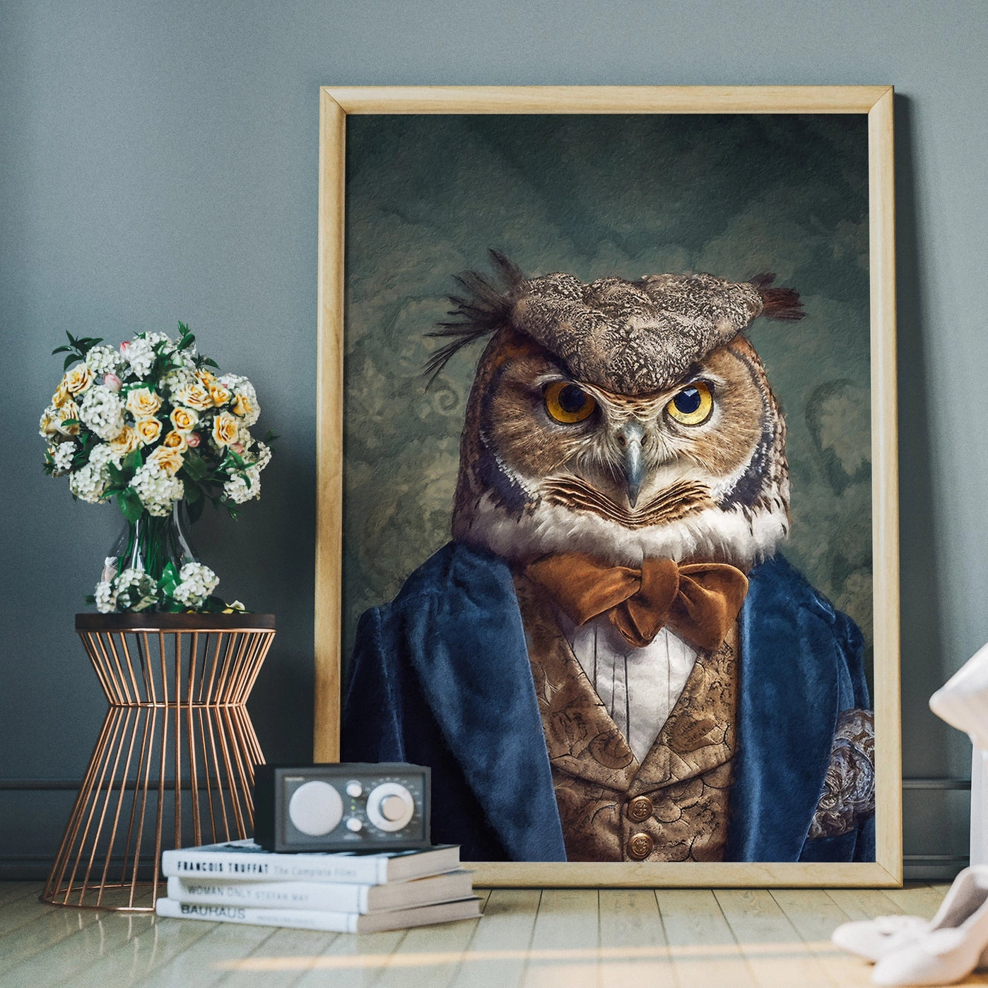 Owl Animal Portrait Print - INSIDE HOUSE