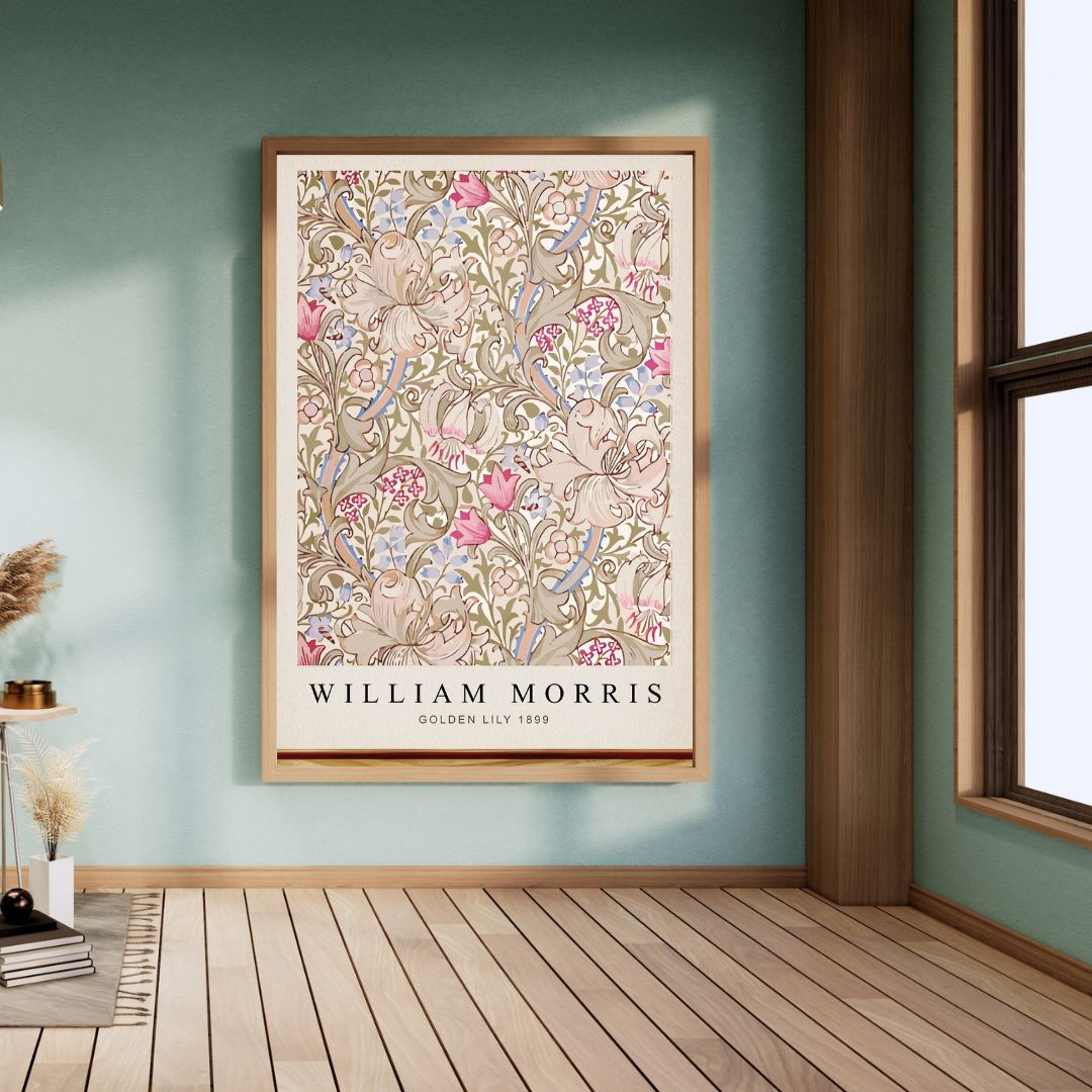 William Morris Golden Lily Cream Art Print