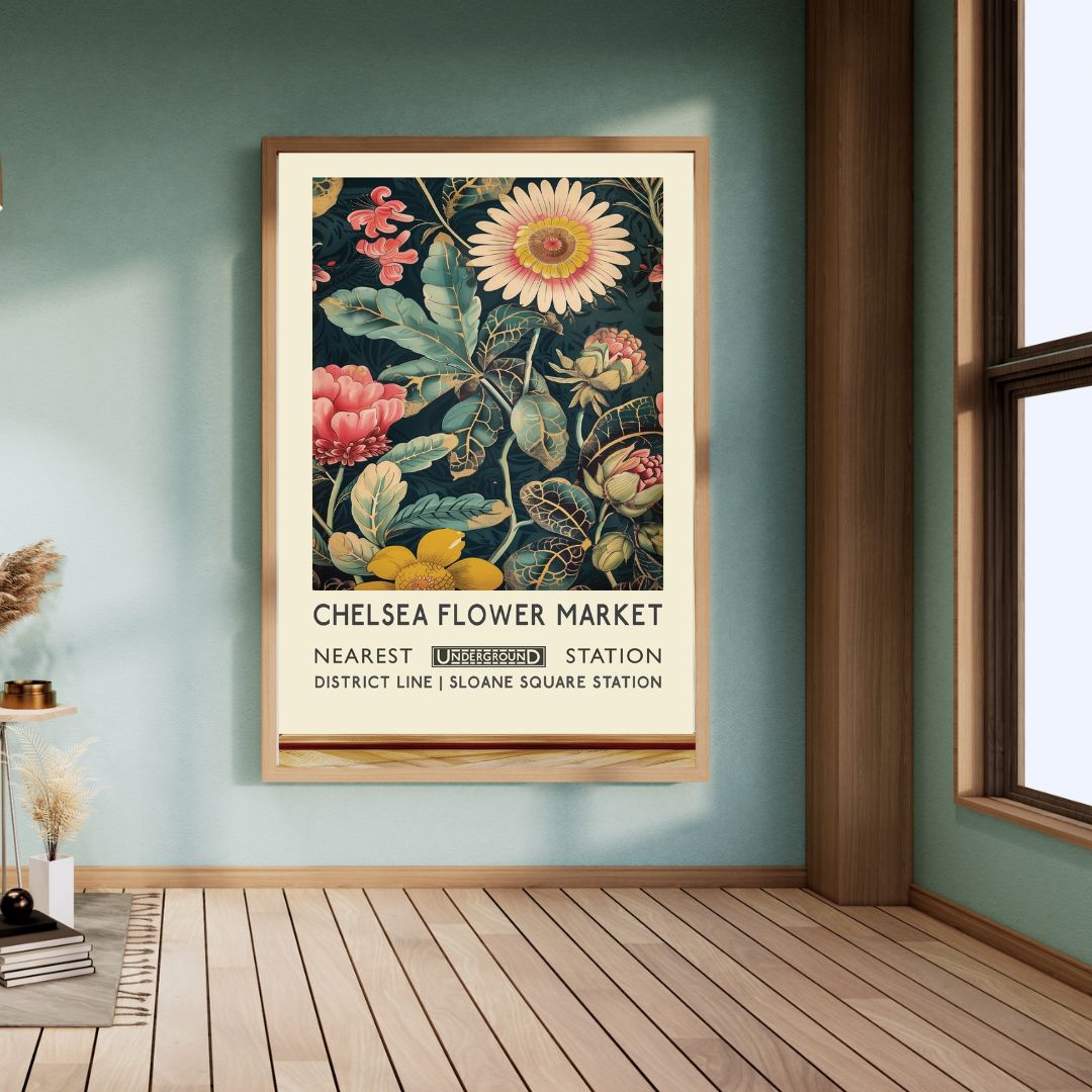 Chelsea London Flower Market Art Print - INSIDE HOUSE