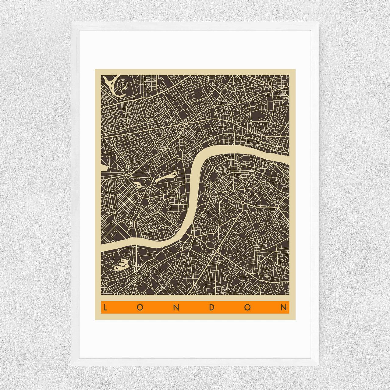 London Map B/W by Jazzberry Blue - INSIDE HOUSE