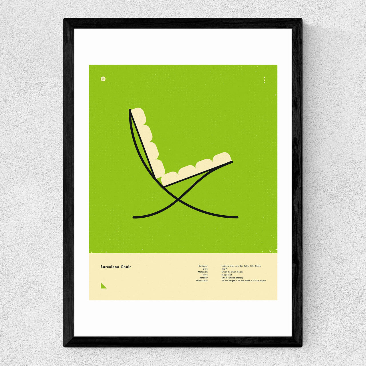 Green Barcelona Chair - INSIDE HOUSE