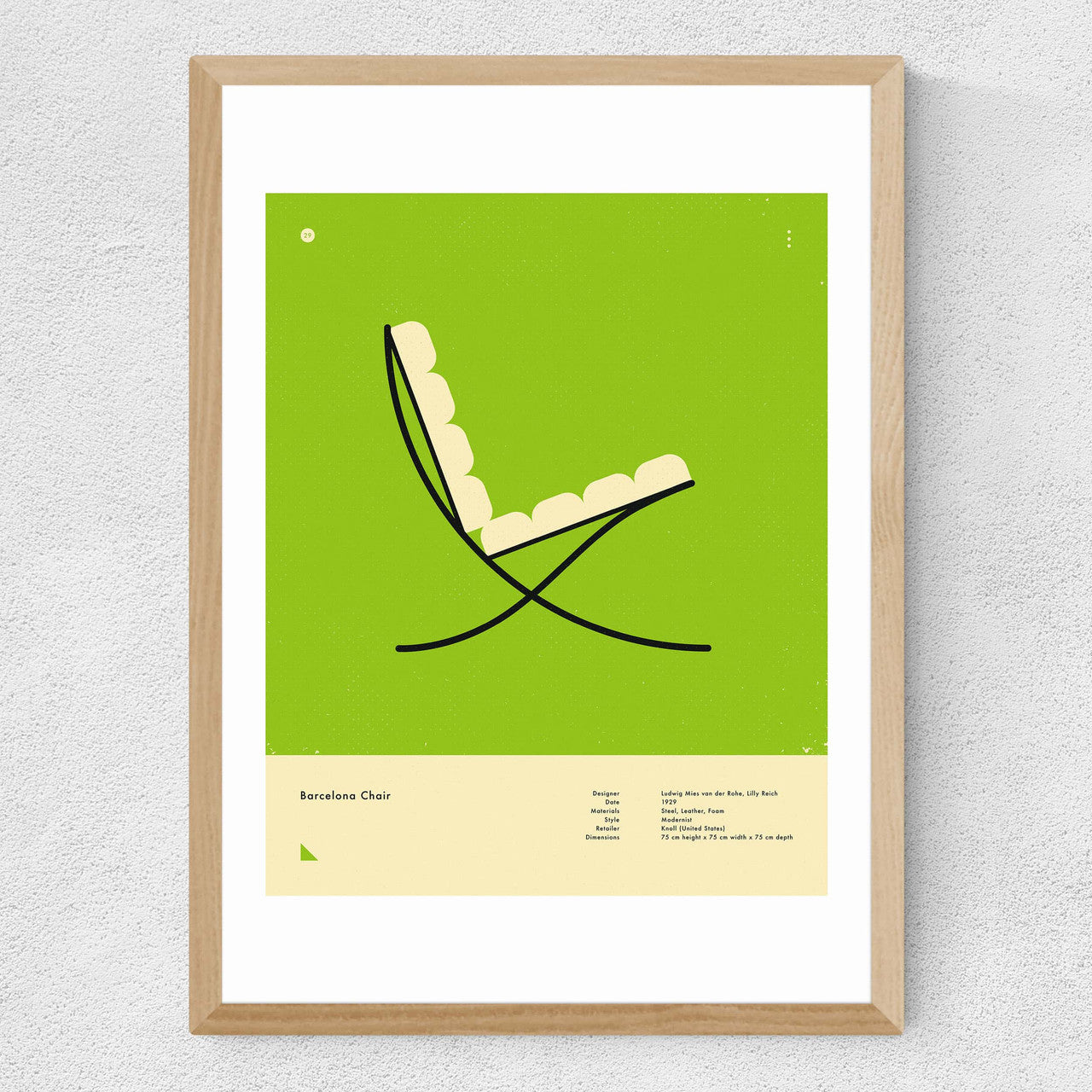 Green Barcelona Chair - INSIDE HOUSE