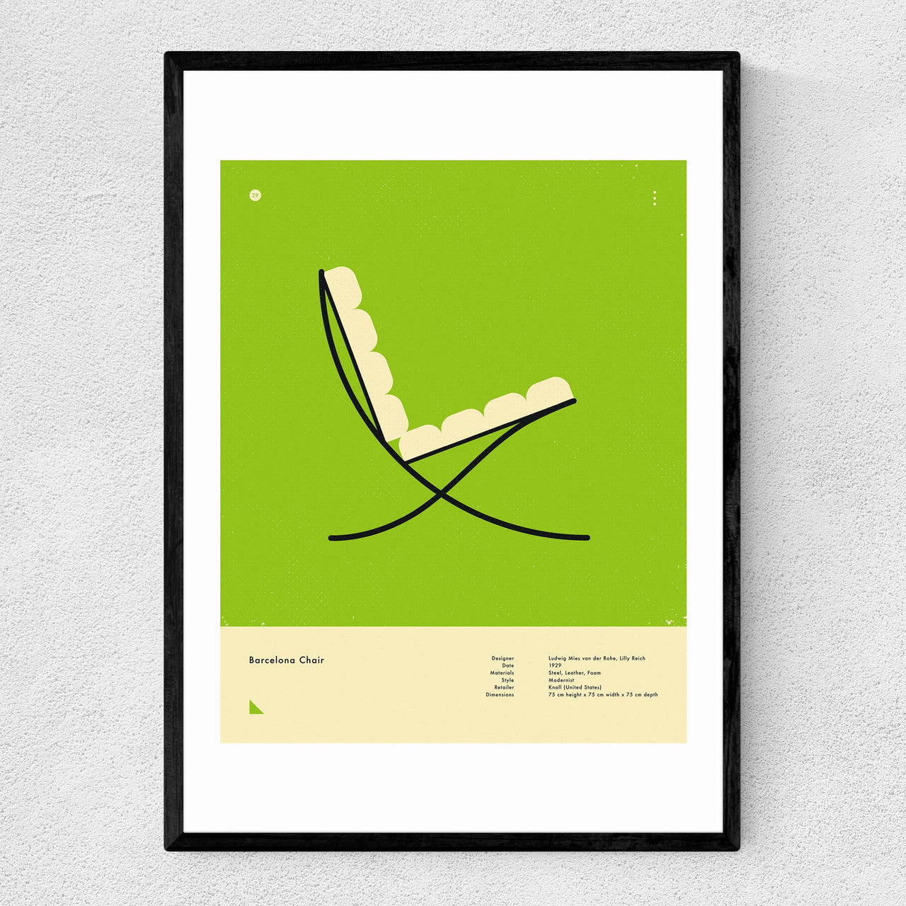 Green Barcelona Chair - INSIDE HOUSE