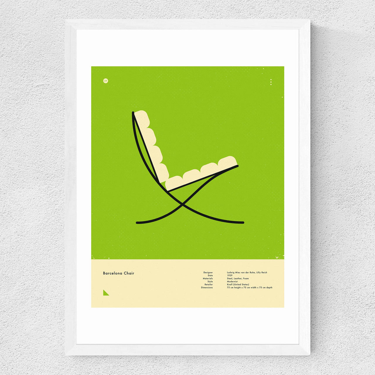 Green Barcelona Chair - INSIDE HOUSE