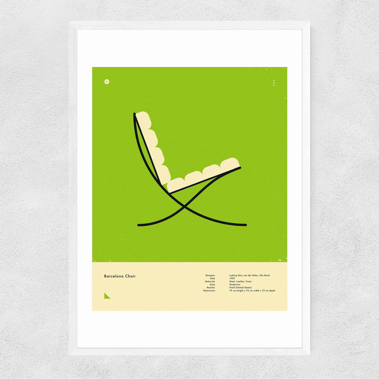 Green Barcelona Chair - INSIDE HOUSE