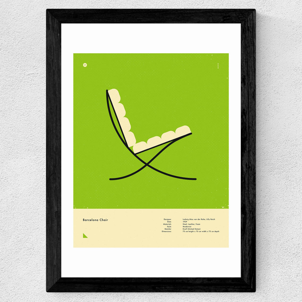 Green Barcelona Chair - INSIDE HOUSE