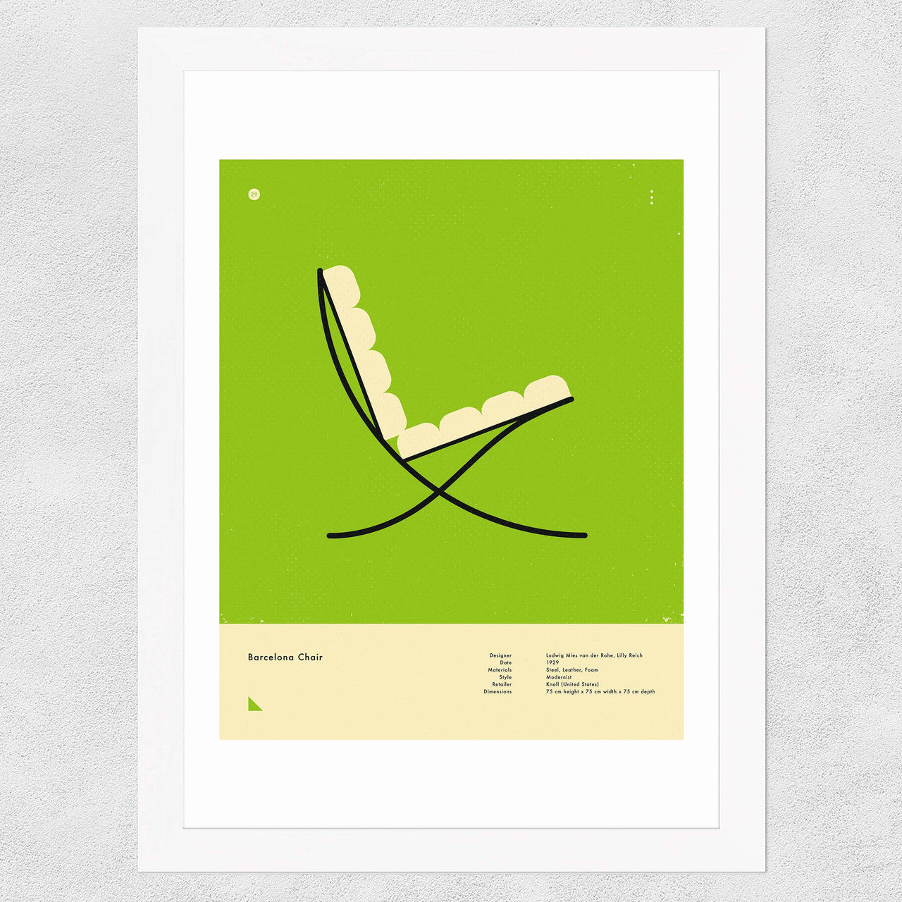 Green Barcelona Chair - INSIDE HOUSE