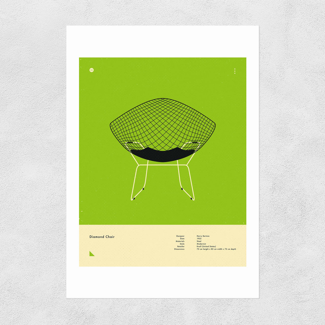 Green Diamond Chair - INSIDE HOUSE