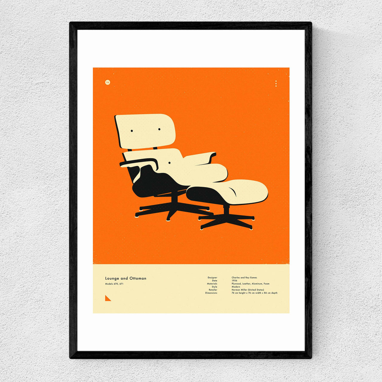 Orange Lounge Chair - INSIDE HOUSE