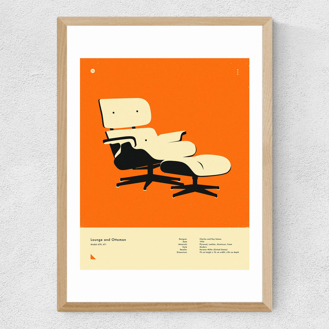 Orange Lounge Chair - INSIDE HOUSE