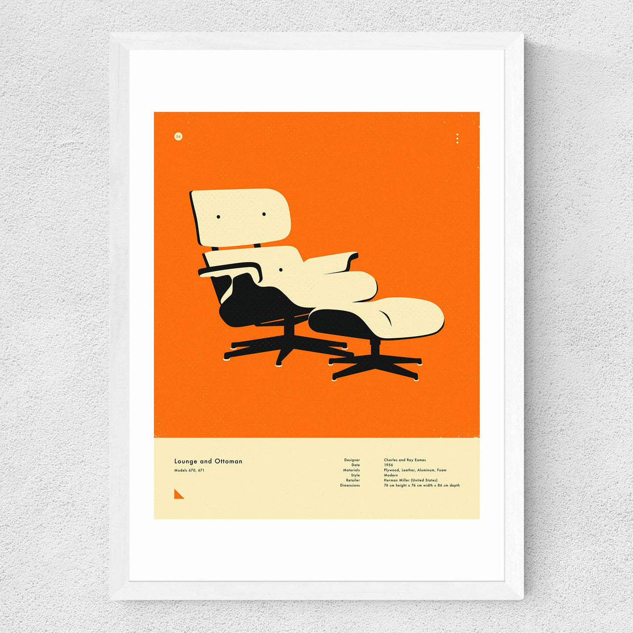 Orange Lounge Chair - INSIDE HOUSE