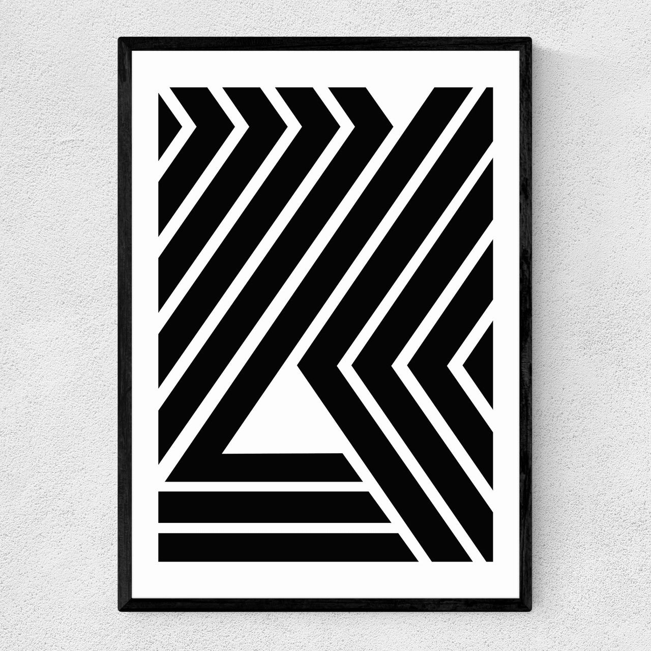 Geometric Black Strips - INSIDE HOUSE