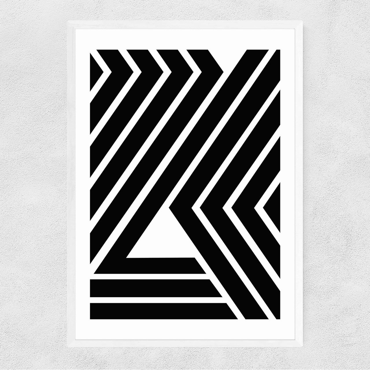 Geometric Black Strips - INSIDE HOUSE