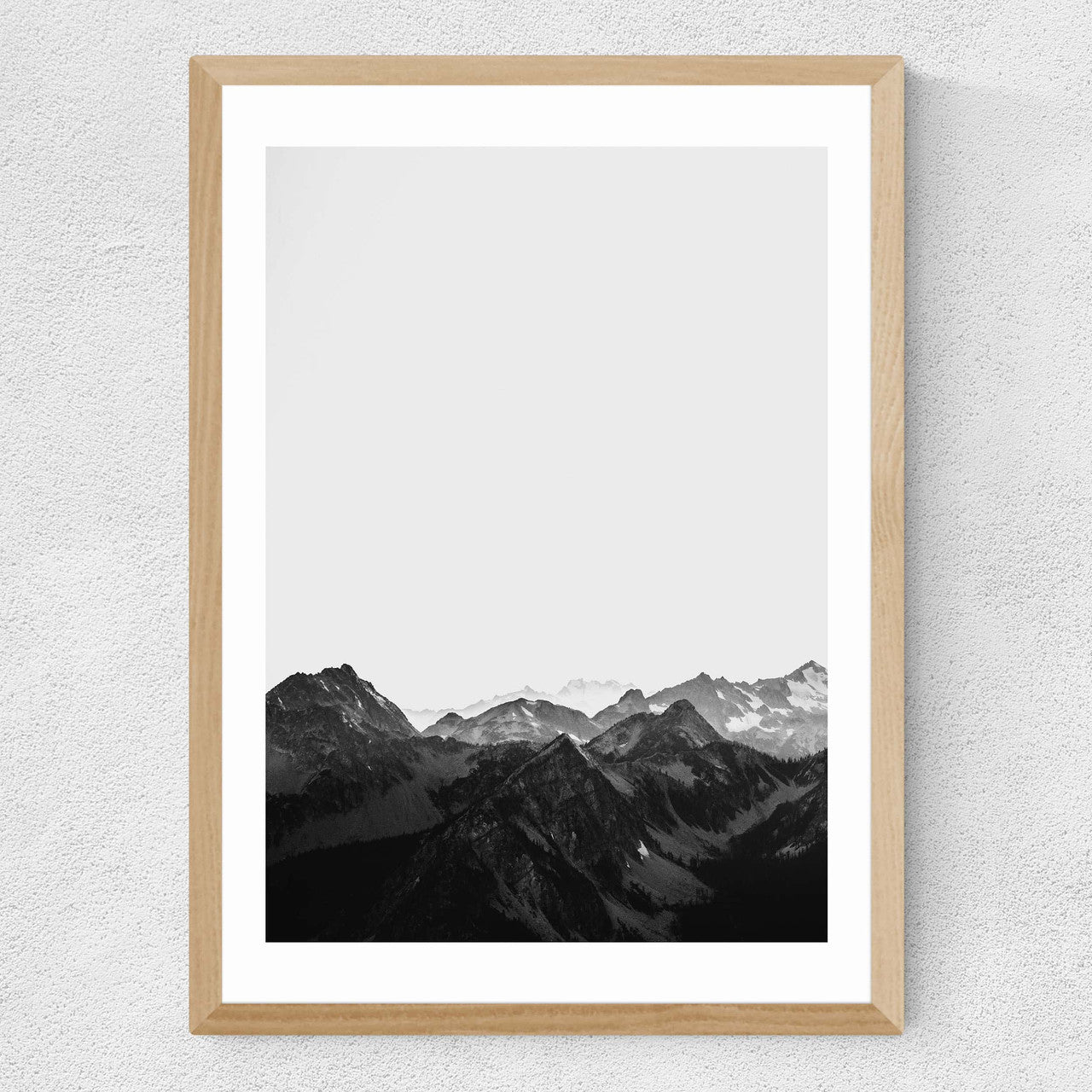 Mountains Black and White - INSIDE HOUSE