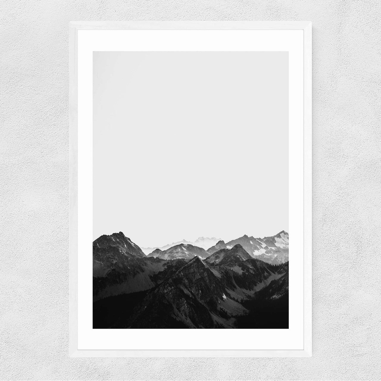 Mountains Black and White - INSIDE HOUSE