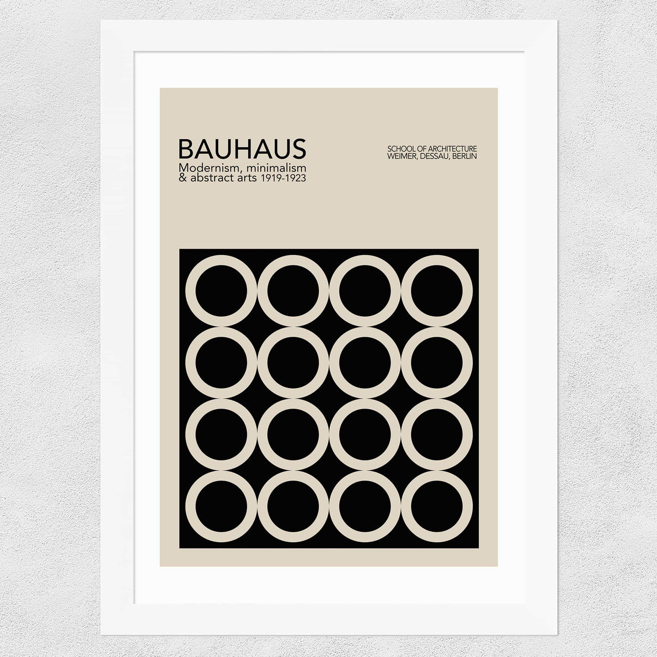 Black And Beige Bauhaus