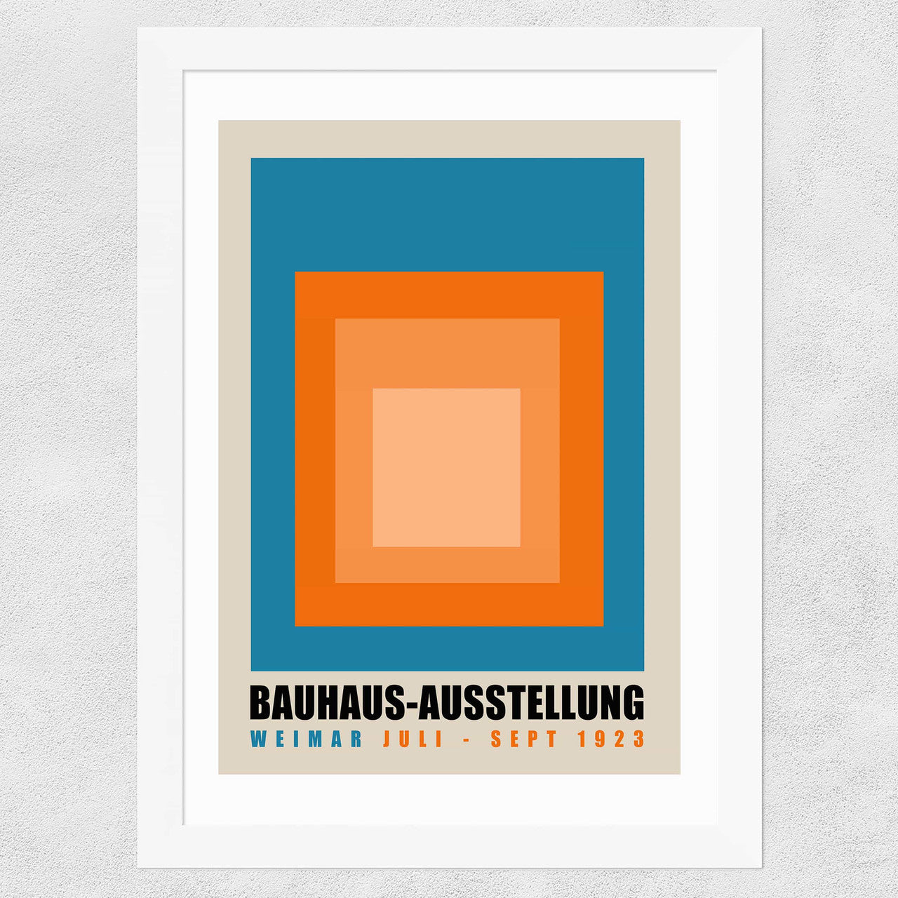 Blue And Orange Bauhaus Ausstellung - INSIDE HOUSE