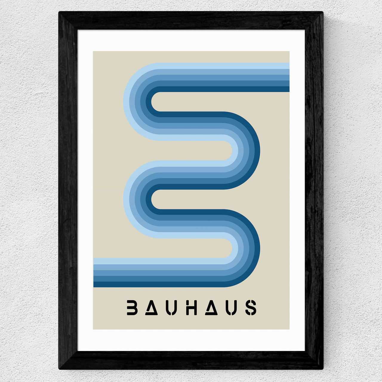 Blue Stripes Bauhaus