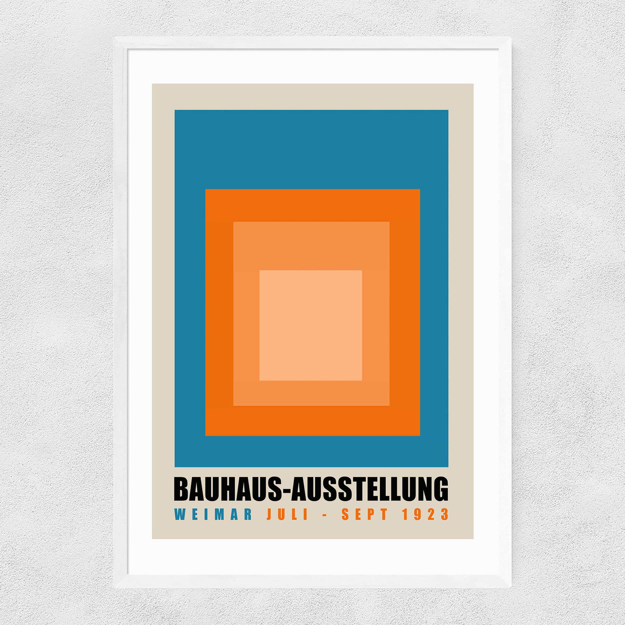 Blue And Orange Bauhaus Ausstellung - INSIDE HOUSE