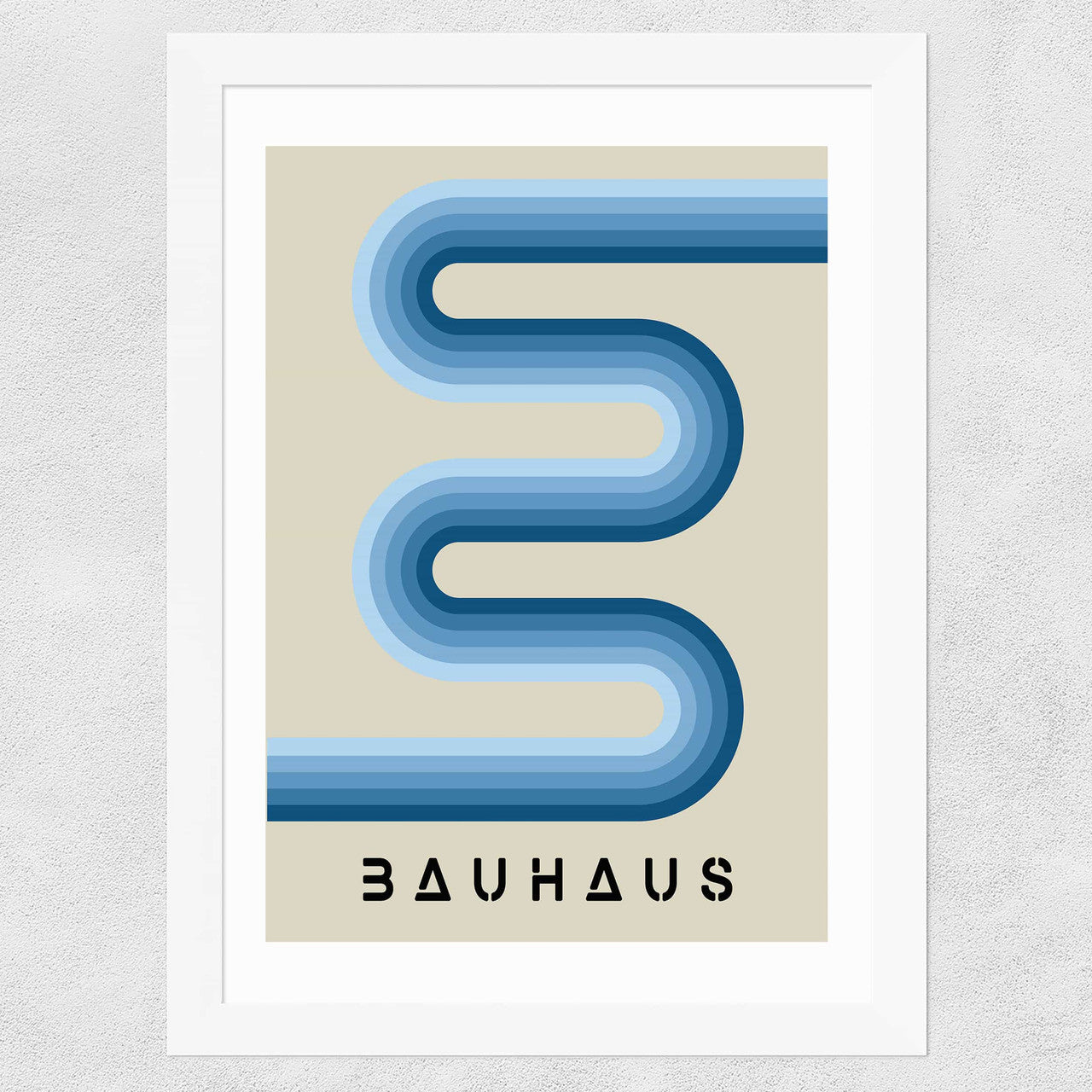 Blue Stripes Bauhaus