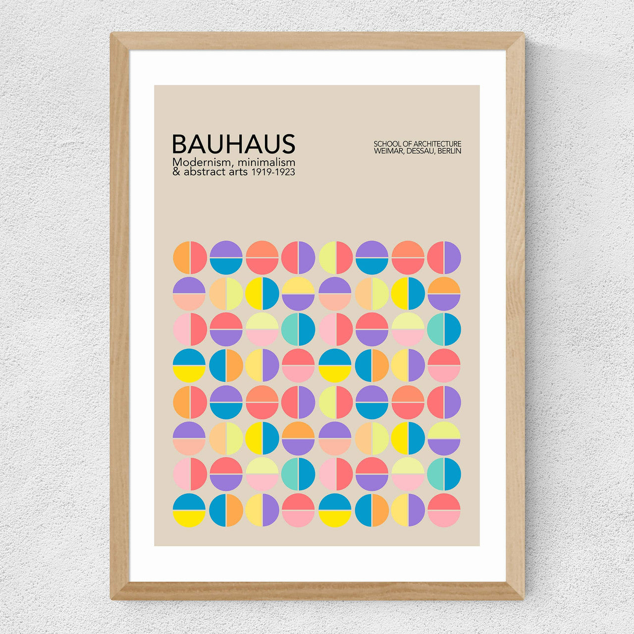 Pastel Circles Bauhaus