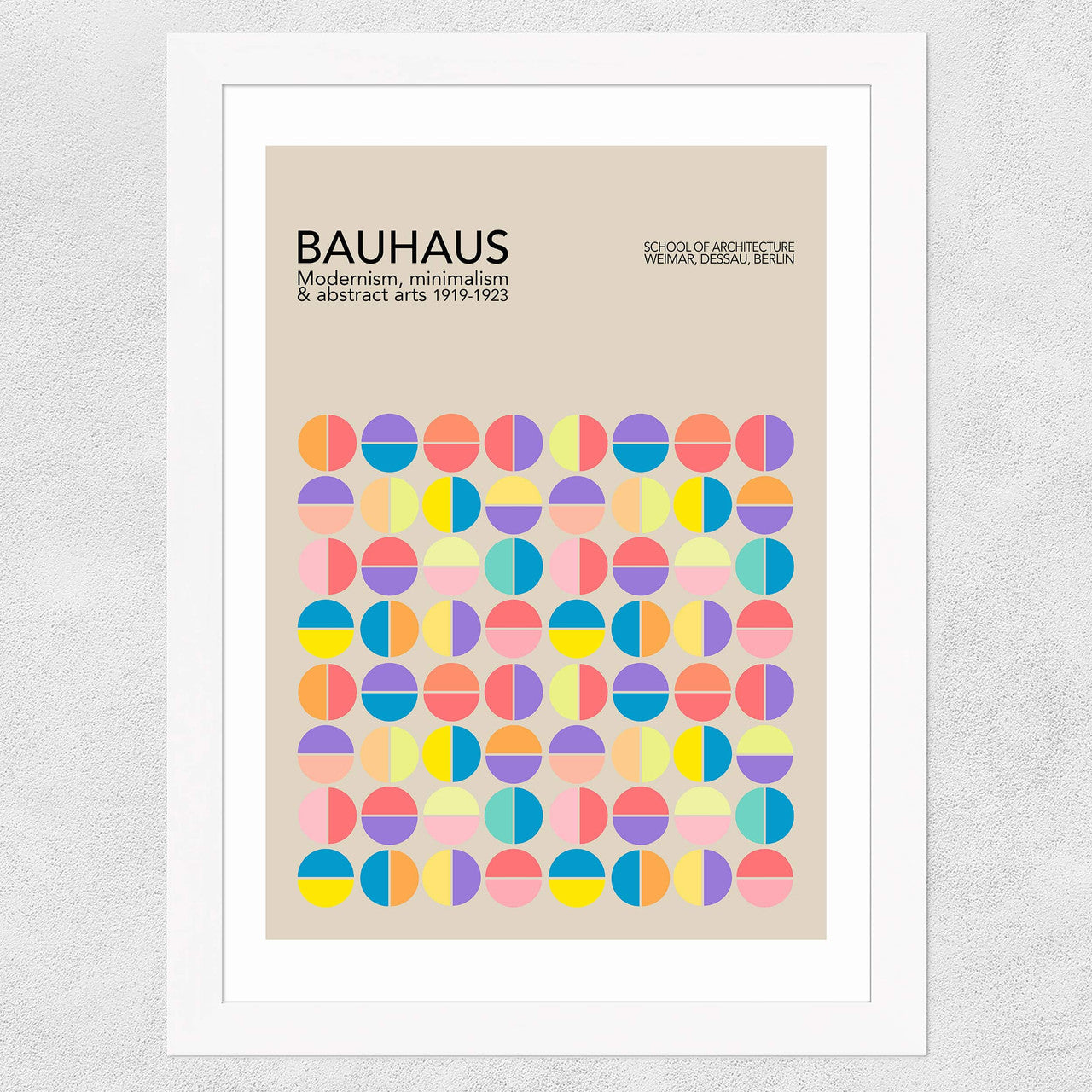 Pastel Circles Bauhaus