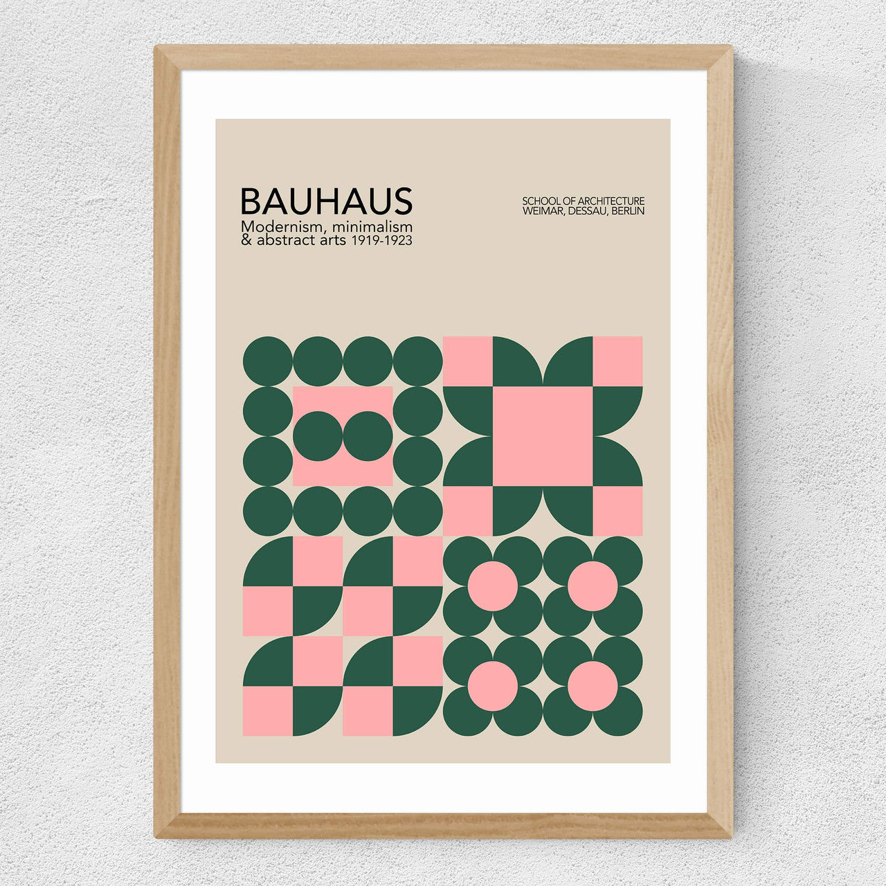 Pink &amp; Green Bauhaus