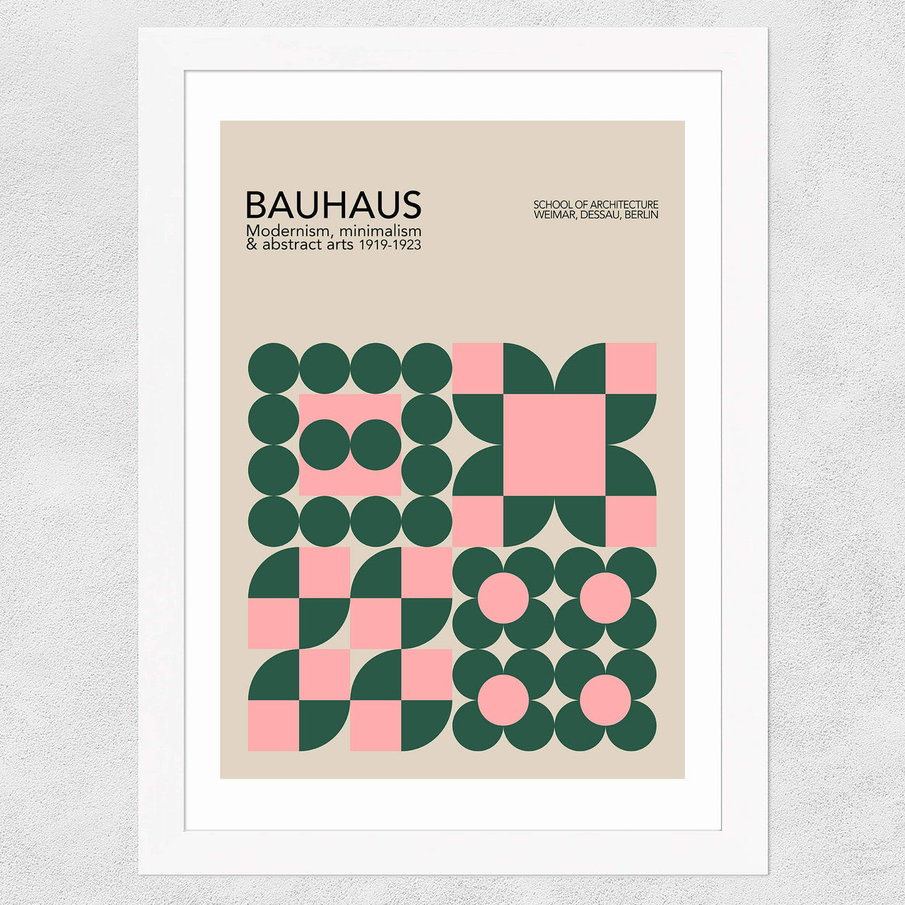 Pink &amp; Green Bauhaus
