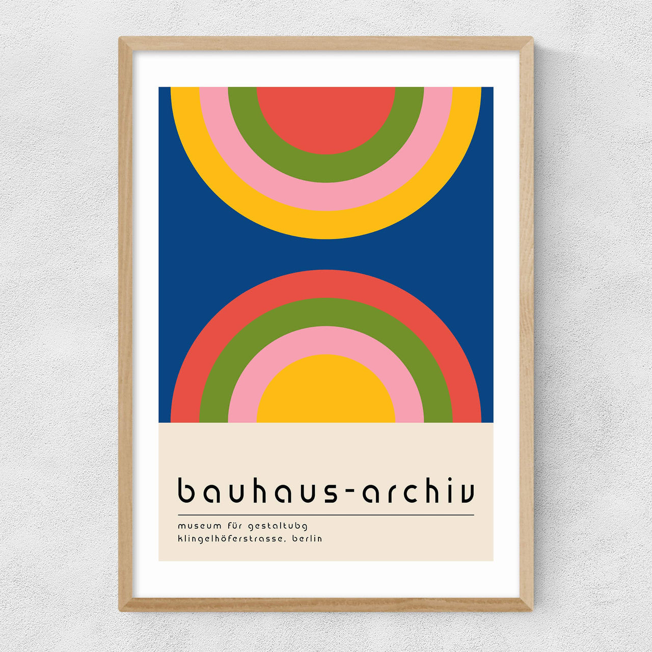 Bauhaus Rainbow by Luxe Poster Co