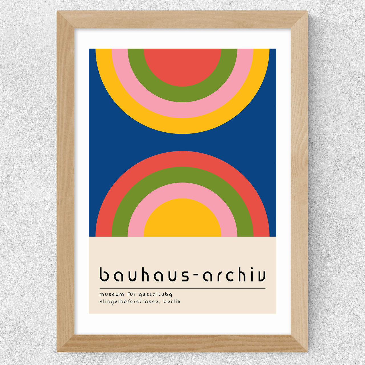 Bauhaus Rainbow by Luxe Poster Co