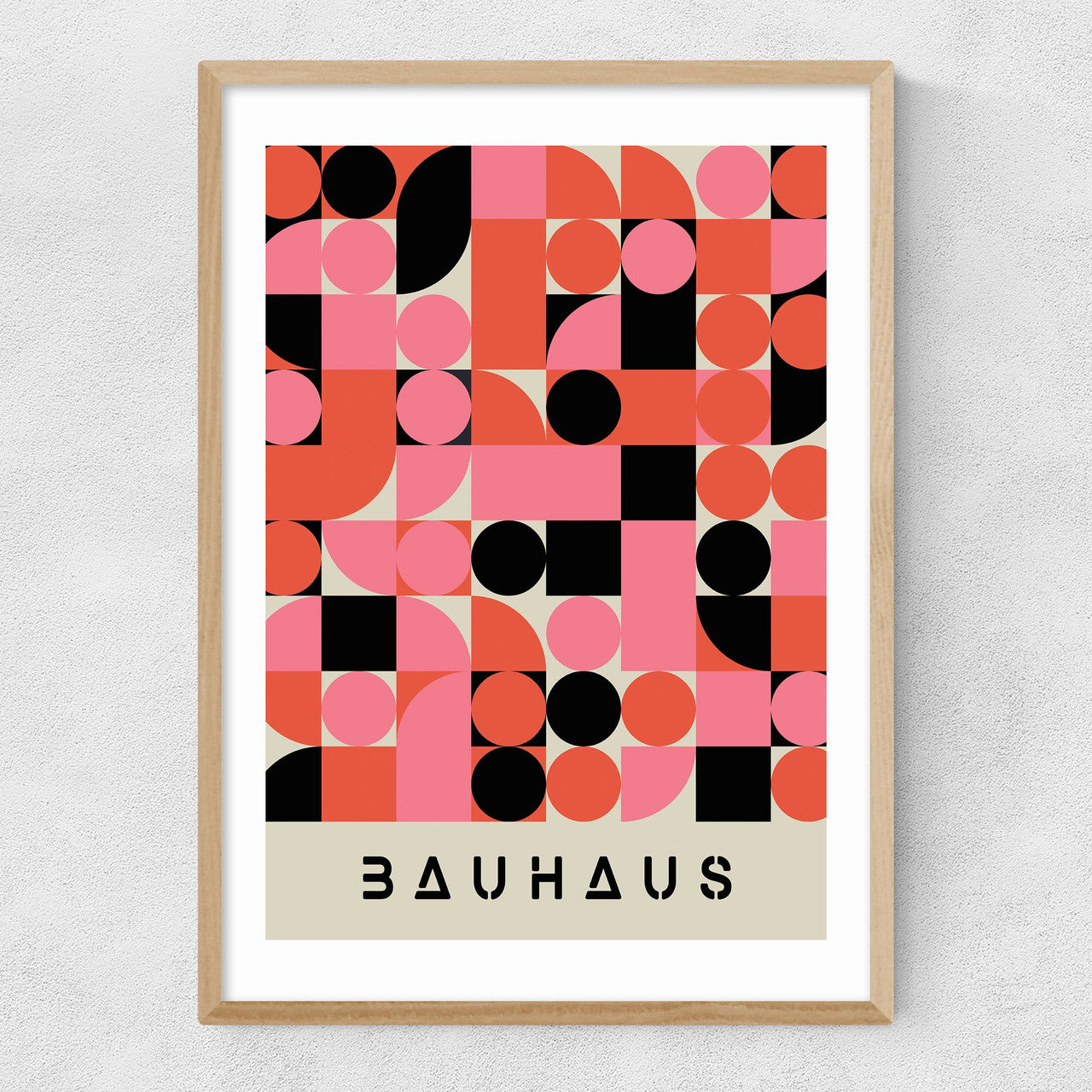 Pink And Black Bauhaus