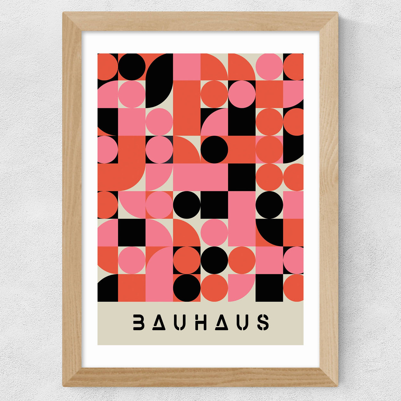 Pink And Black Bauhaus