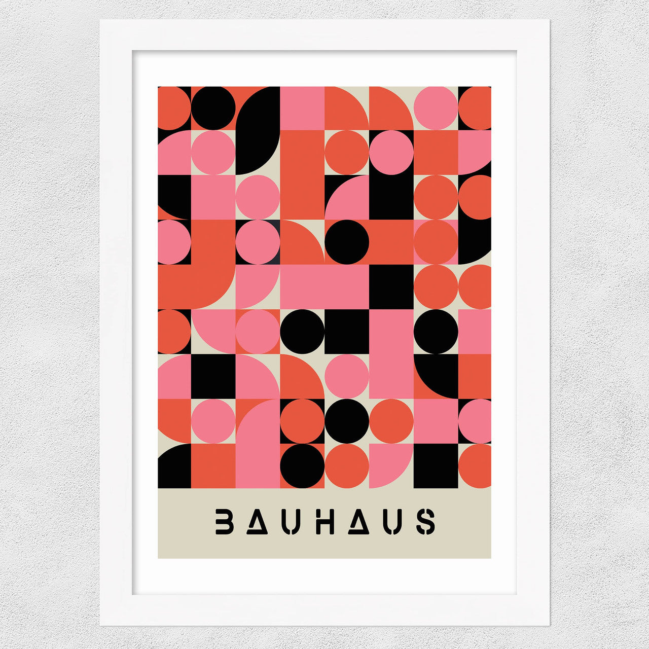 Pink And Black Bauhaus