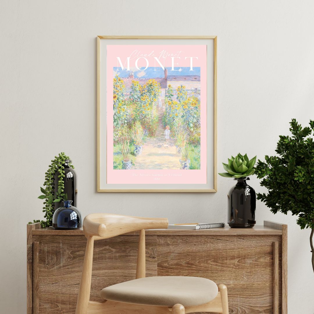 Claude Monet 'the Artists Garden' Art Print