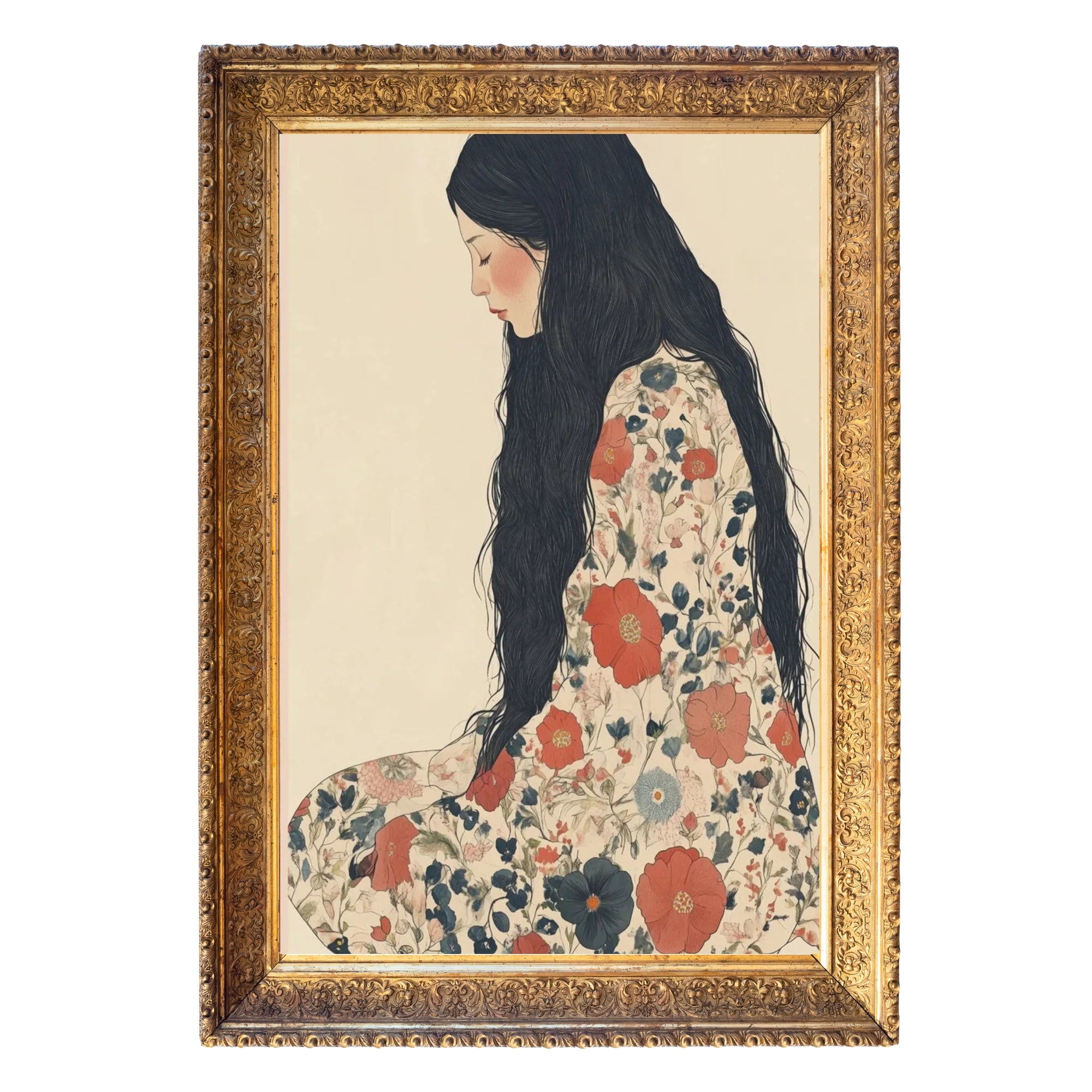 Female Flower Art Print