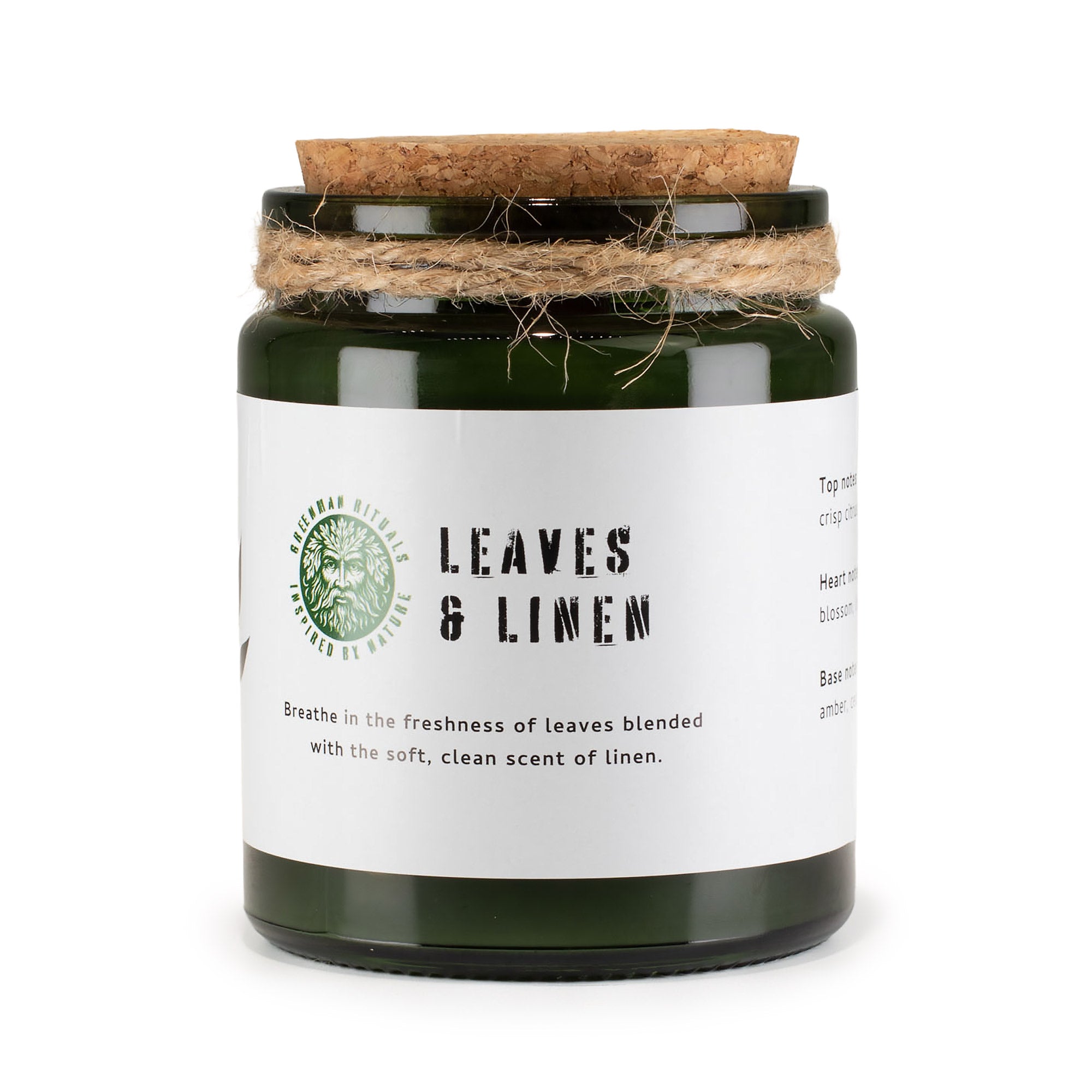 Woodwick Soy Candle - Leaves and Linen