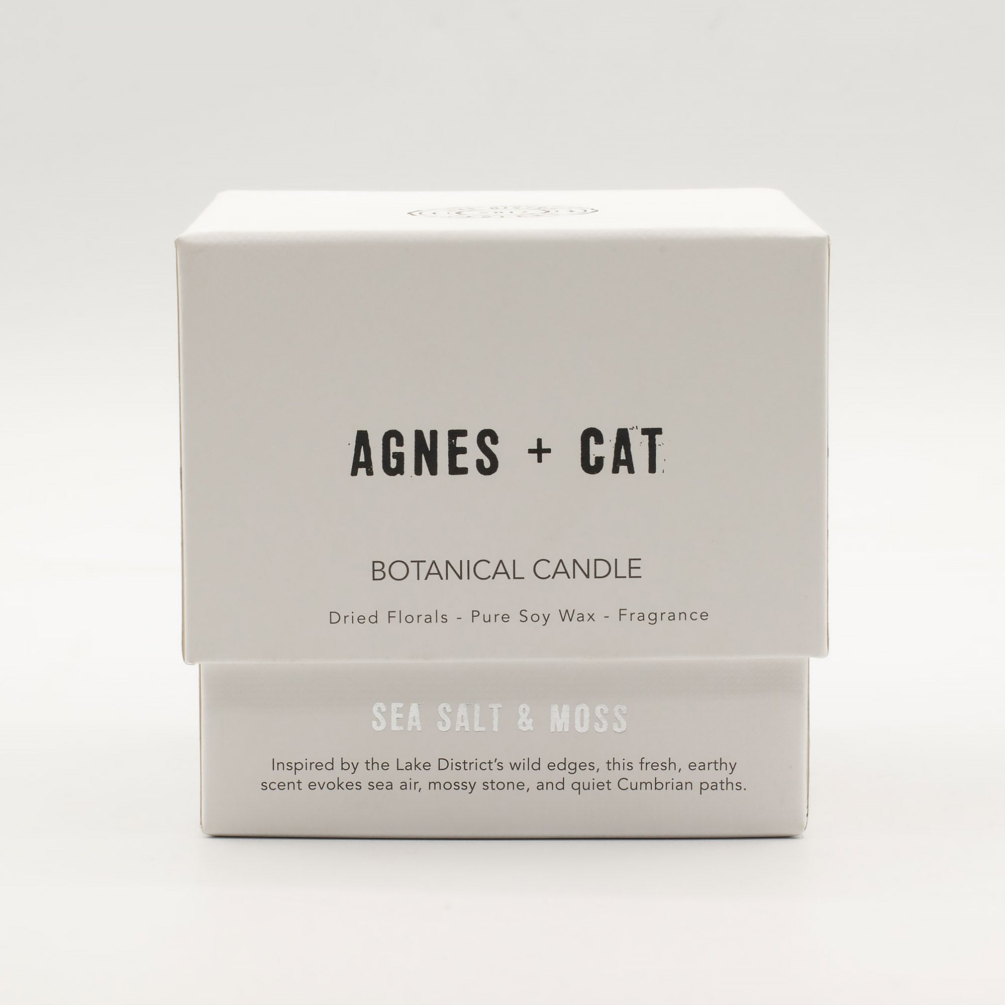 Agnes + Cat Extra Large Crackle Soy Candle - Seasalt &amp; Moss