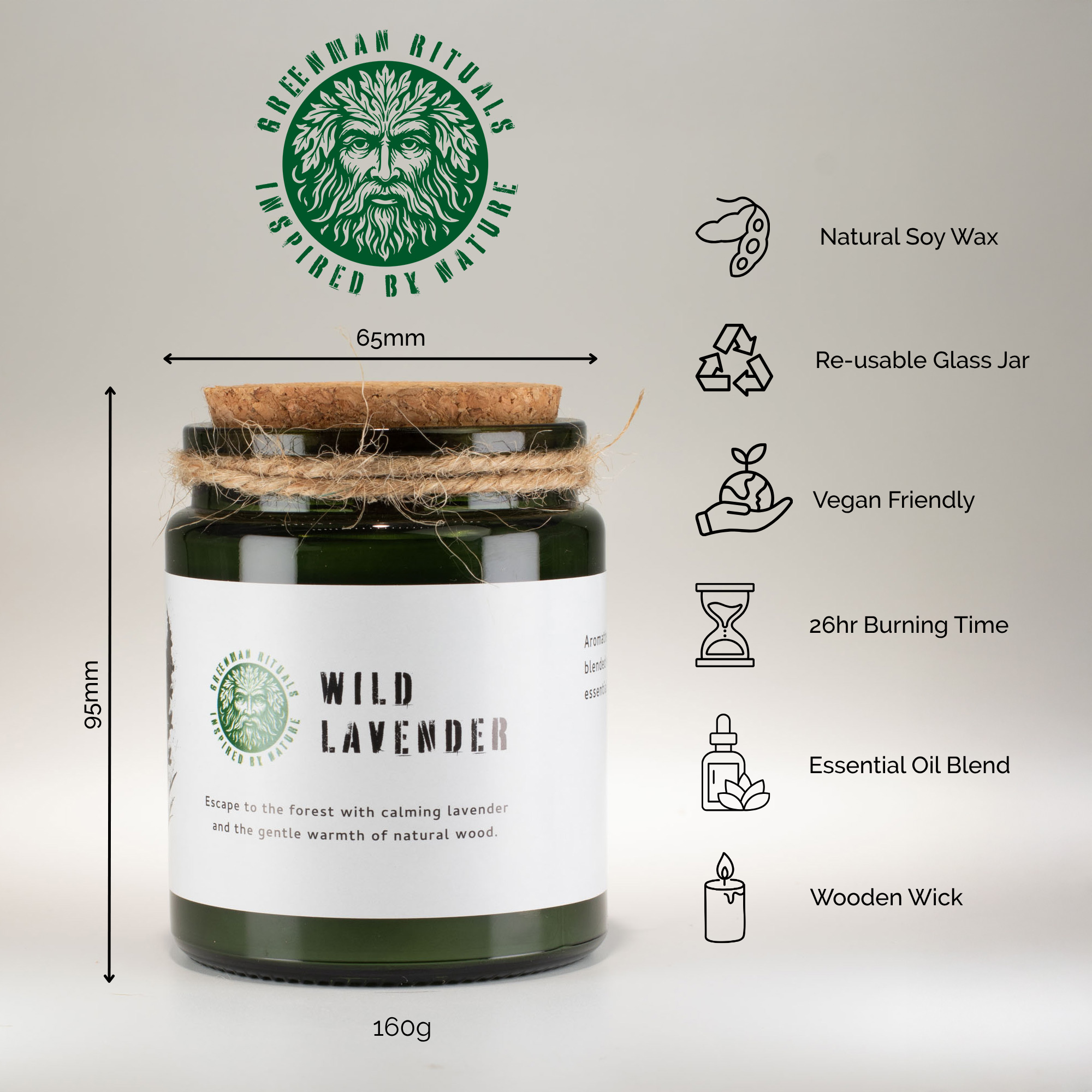Woodwick Soy Candle - Wild Lavender