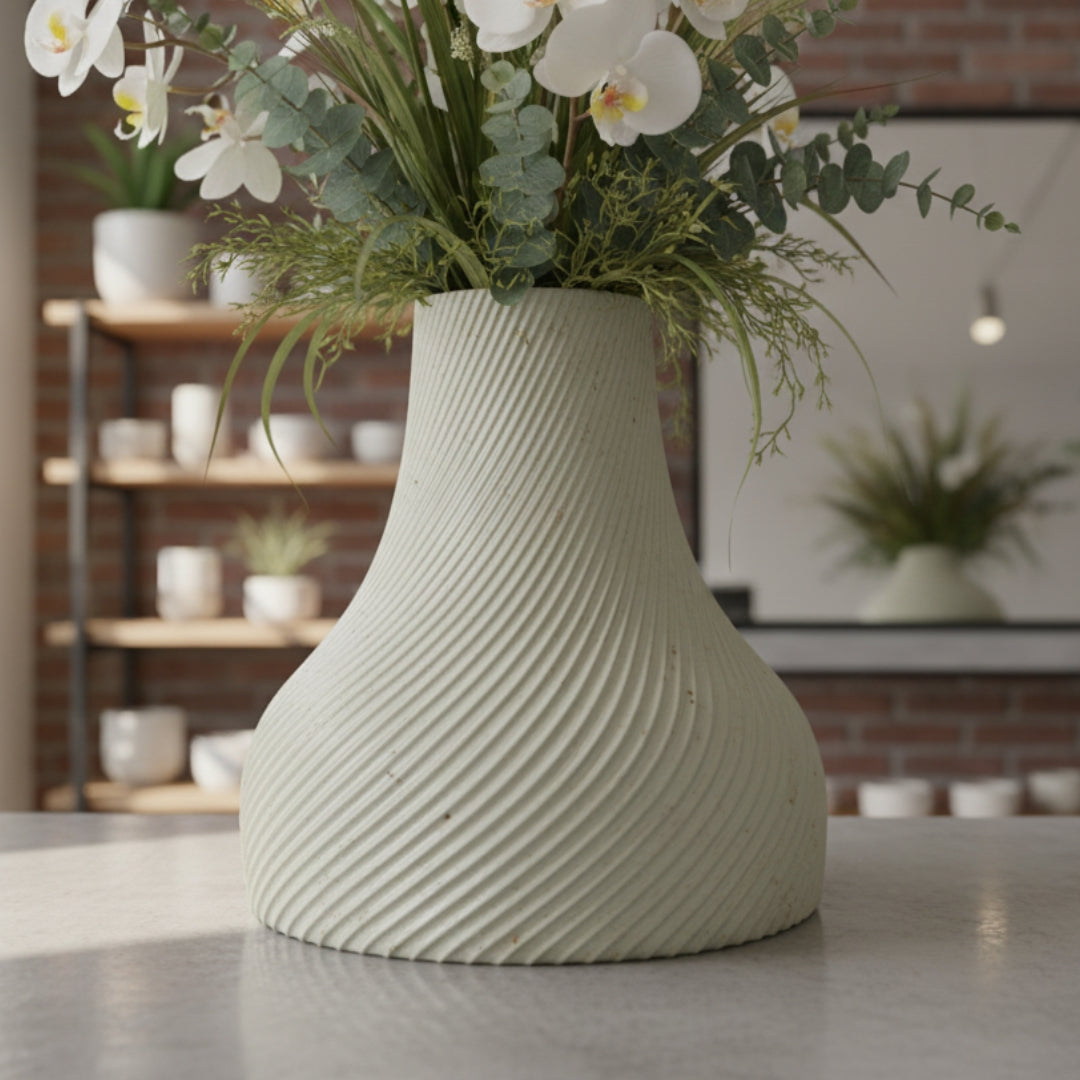 Base Vase for Faux or Real Flowers / Planter - INSIDE HOUSE