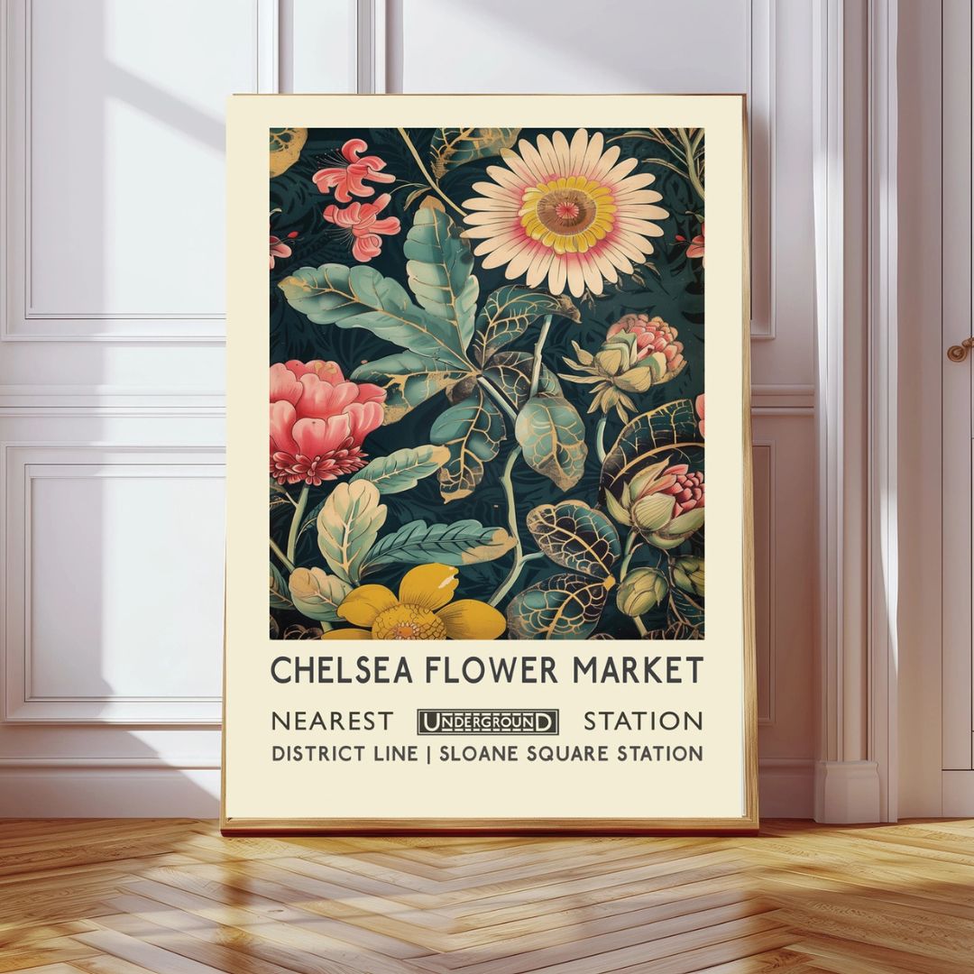 Chelsea London Flower Market Art Print - INSIDE HOUSE