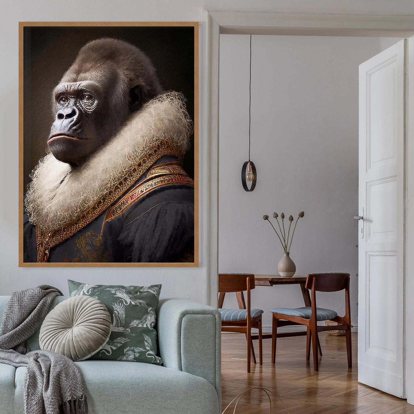 Gorilla Animal Head Print - INSIDE HOUSE