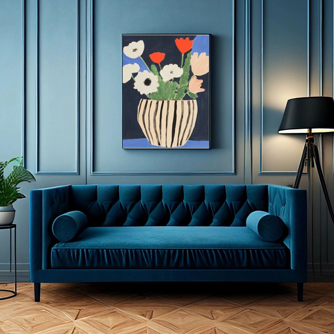 Flower Vase Art Print - INSIDE HOUSE